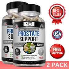 (2 Pack) Prostate Support - Reduce Frequent Urination, Stamina supplement 60ct