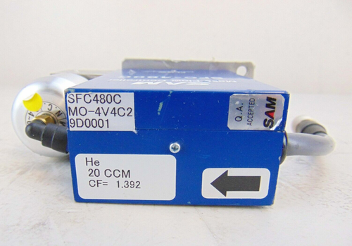 SAM SFC-480C Mass Flow Controller, He 20sccm *used working - Picture 5 of 6