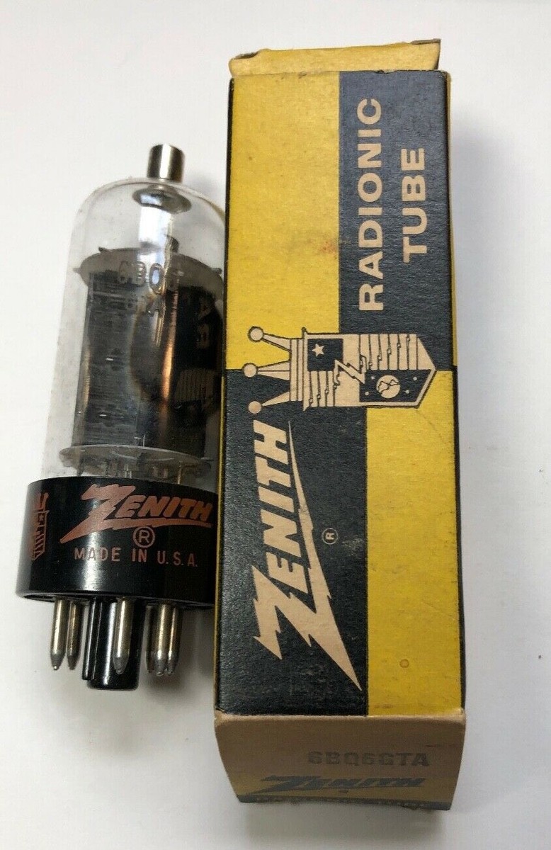 1) Zenith made in USA by Sylvania NOS 6BQ6GTA in box beam 1) Zenith made in USA by Sylvania NOS 6BQ6GTA in box beam