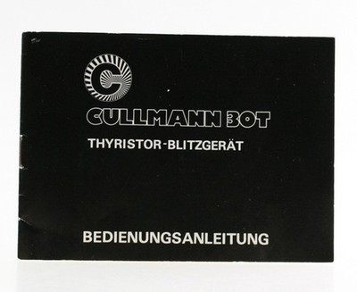 Manual Cullmann 30 T 30T Thyristor Blitzgerät