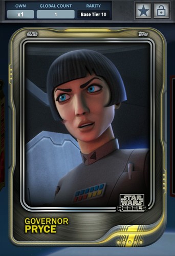 Star Wars Card Trader 2024 54321 Base PRYCE 1cc han luke Tier 10 rey jyn padme