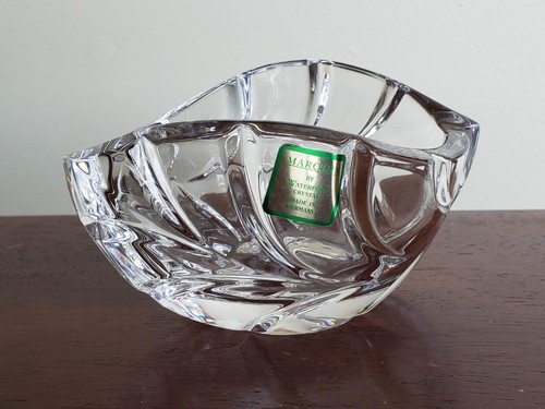 Marquis by Waterford Crystal 4" Oval Bowl Palma Heavy Lead Crystal - Germany