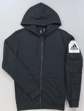 Men s adidas Essentials Full-Zip Hoodie Size Small Black