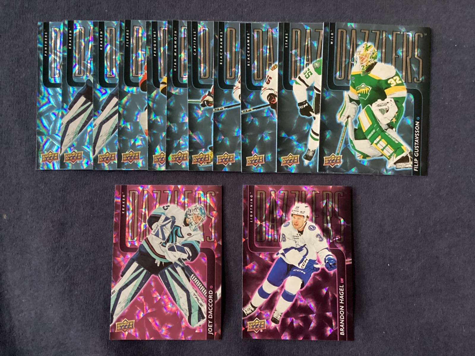 2025-26 Upper Deck Series 1 & 2 & Extended DAZZLERS Hockey Cards. You Pick List