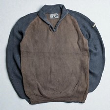 Vintage Nautica Workwear Inspired Knit Sweater Heritage USA Style Size XL