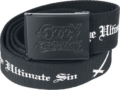 Ozzy Osbourne Gürtel Unisex Logo schwarz Standard