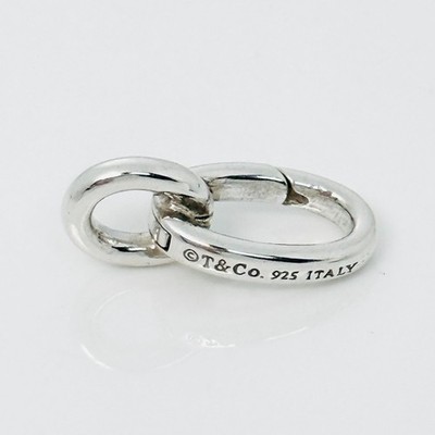 Tiffany Oval Clasping Link Jump Ring Charm or Bracelet Necklace