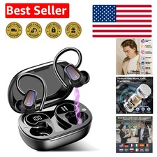 Real-Time Translation Earbuds - Multi-Language, HD Calling, Touch Control, Black