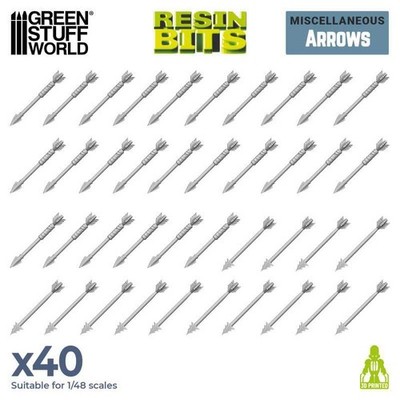 Green Stuff World Pfeile Set (40) 3D printed set Arrows