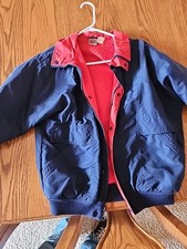 Vintage NIKE Red Grey Tag Blue Red Coat Lined Jacket 80's 90's Medium