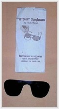 Fits-In Clip-On Sunglasses 1960s Ophthalmic Assoc. Lansdale PA Glasses
