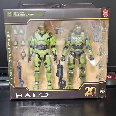 Halo Spartan Collection Master Chief 2-Figure Set Boxed w/ Rifle & Magnum