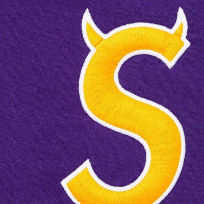 Supreme Devil Logo Zip Up Hoodie Purple Size M Medium Authentic FW