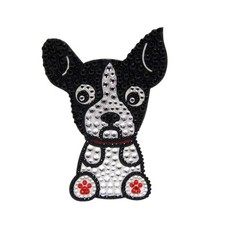 Boston Terrier Rhinestone Decal Sticker