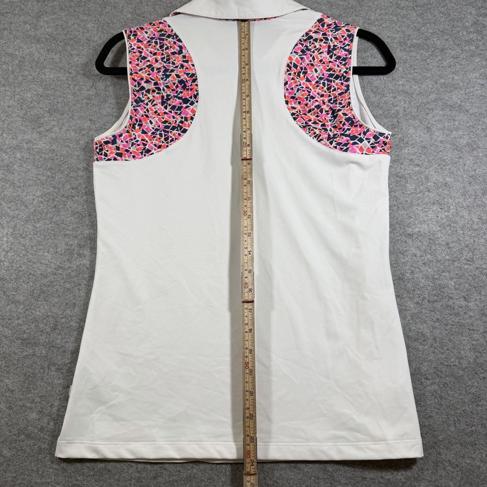 Lady Hagen Golf Polo Shirt Womens S White Sleeveless Stretch Wicking Tennis thumbnail 12
