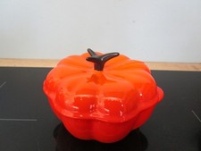 Mini Cocotte Citrouille  en céramique émaillée Orange  Le Creuset