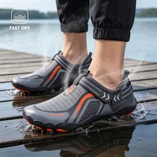 Men Quick-Dry Aqua Socks, Barefoot Slip On Wa...