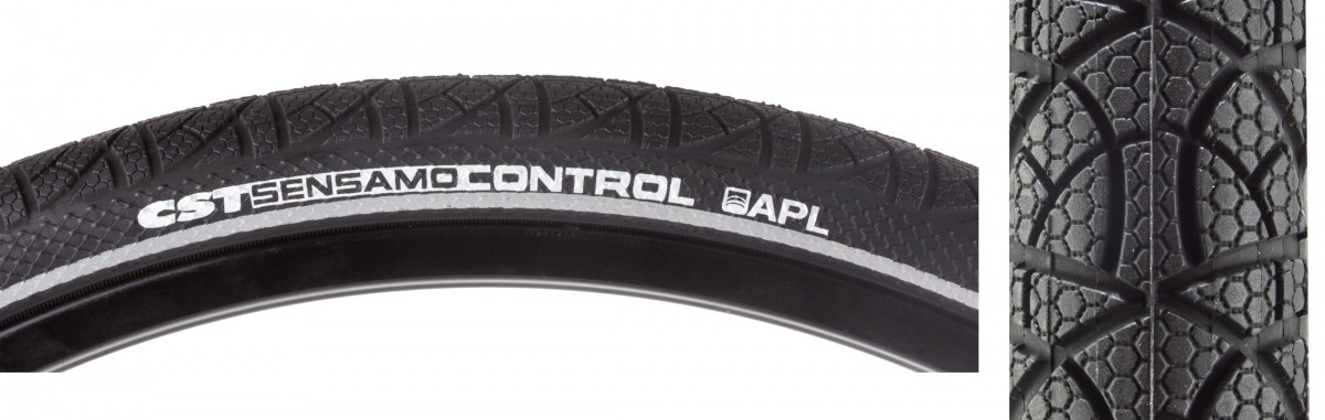 CST Sensamo Control 26x175 Clincher Tire with Anti-Puncture - Reflective 7890₽