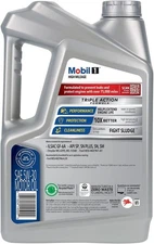Mobil 1 High Mileage Full Synthetic Motor Oil 5W-30, 5 Quart