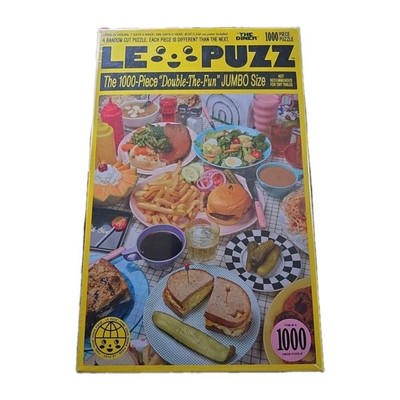 New/Sealed LE PUZZ Puzzle - ''The Diner'' - 1000 Piece - Jumbo Size - Rare!! K4