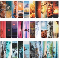 30 StüCke Lesezeichen Magnetisch, Naturlandschaft Magnet Lesezeichen Magnetic...