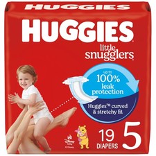Huggies Size 5 Diapers, Little Snugglers Baby 5 5, White