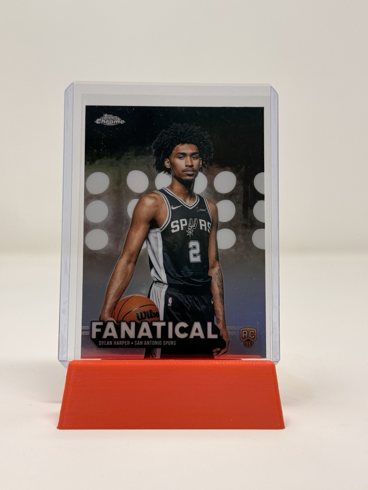 2025-26 Topps Chrome Dylan Harper FAN-22 Spurs Rookie Fanatical Insert