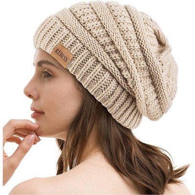 Slouchy Beanie Mütze für Herren und Damen Winter Warm Chunky Soft Oversized Z...