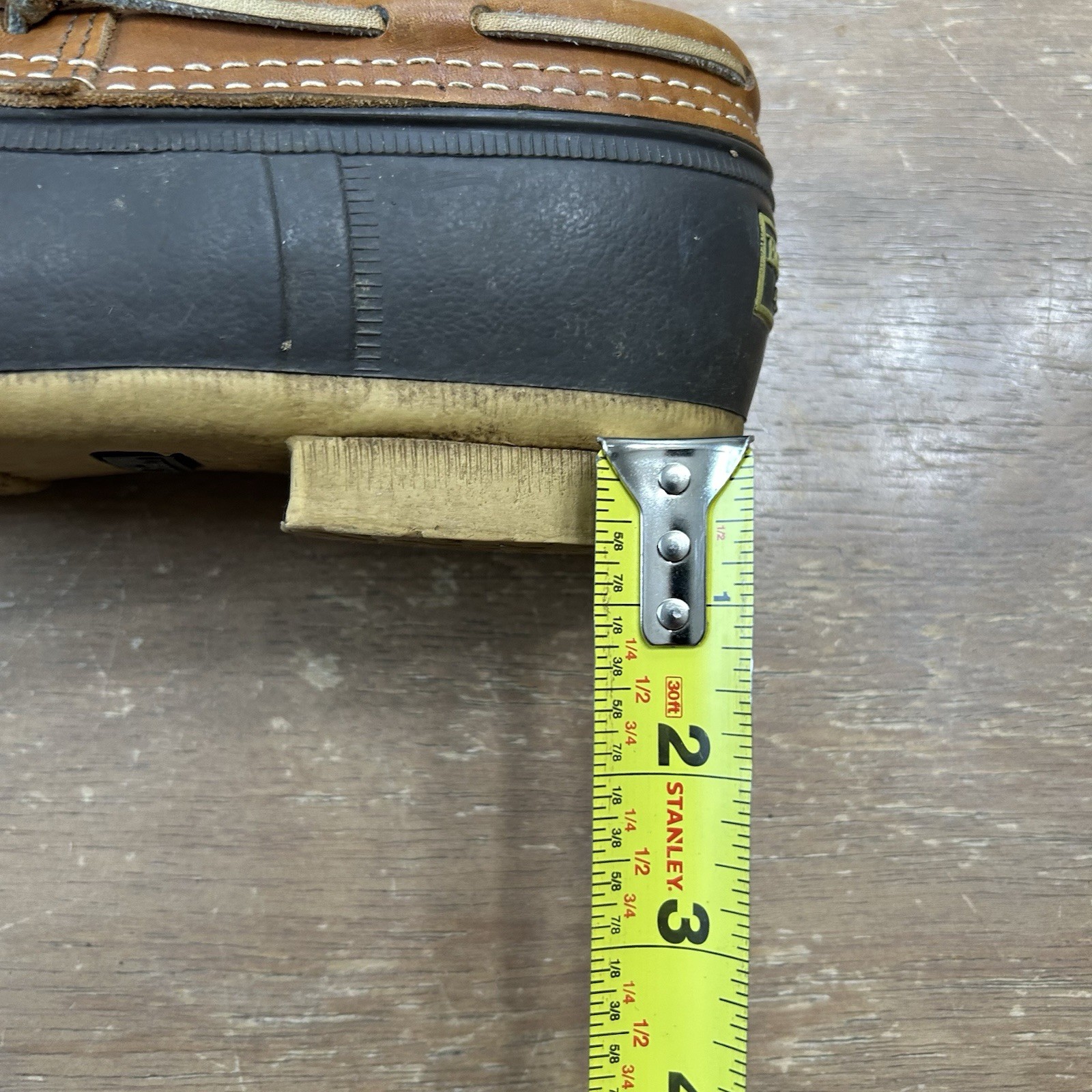 VTG LL Bean Boots Rubber Mocs Low Duck Boots Tan Brown Men's 6M Fisherman VGC