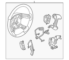 Genuine GM Ebony Steering Wheel 20760258