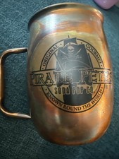 Tasse en métal Pirate Pete's Soda Pop Co. diamètre 5,75" 4"