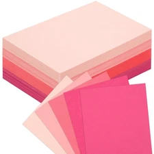 100 Sheets Colored Cardstock Blank Colorful Thick Paper 92LB/250gsm Cards Sto...