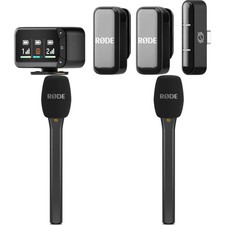 Rode Wireless Micro Camera Microphone Kit with Handheld Adapters - USB-C, Black
