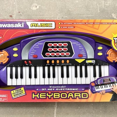 NEW VTG Kawasaki Music Purple Keyboard DSI Toys 2002 Piano Tested