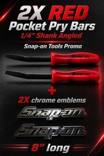 2pk Snap On Tool Box Logo Emblem Chrome Badge Decal 2x Red 14 Shank Pry Bars 2pk Snap On Tool Box Logo Emblem Chrome Badge Decal 2x Red 14 Shank Pry Bars