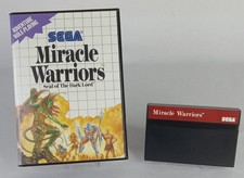 Miracle Warriors: Seal of the Dark Lord Sega Master System Tested Working Game