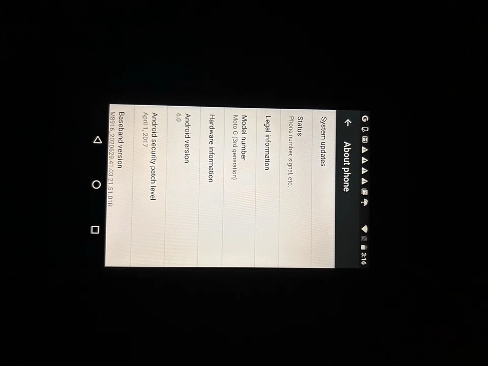 Motorolla Moto G (3ª Generación) Perfecto Estado FUNNING ANDROID VERSIÓN 6.0 Foto 3 de 3