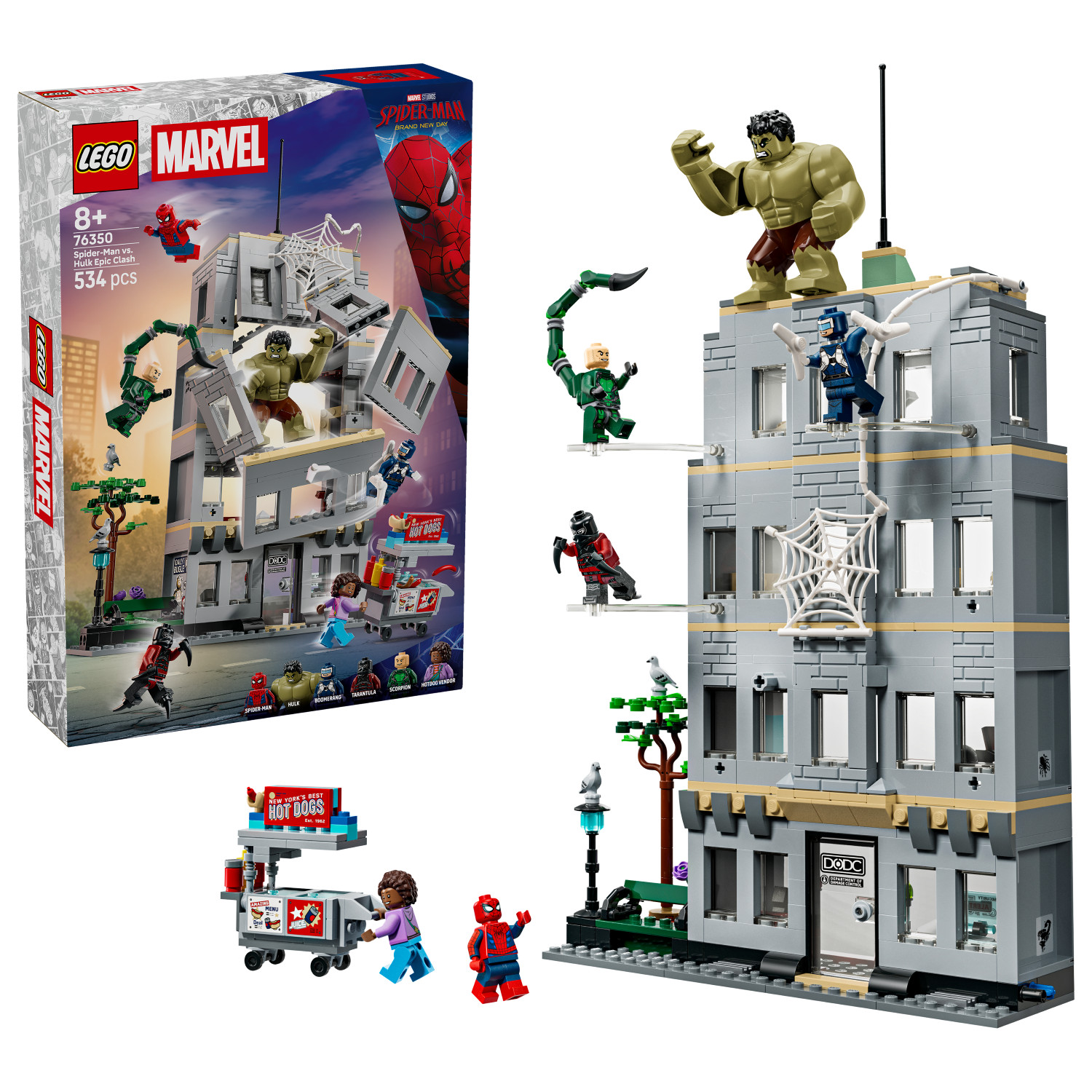 LEGO Marvel: Spider-Man vs. Hulk Epic Clash (76350)