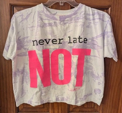 Never Late NOT - Vintage 1992 Another Spoiled Brat SuperTees Crop Top T-Shirt