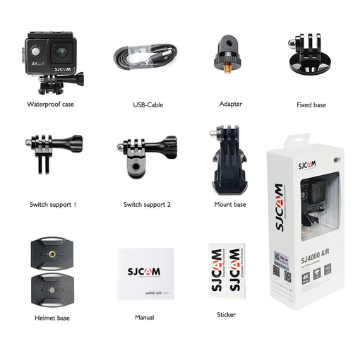 Sjcam - GoPro SJ4000 Air, action camera 4k 16MP schermo 2'', campo visivo 135° - Foto 6 di 6