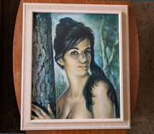 Tina, vintage JH Lynch lithograph, MCM kitsch classic