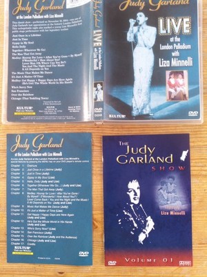 JUDY GARLAND : LIVE WITH LIZA MINELLI & JUDY GARLAND SHOW VOLUME 0 1 - 2 DVDs