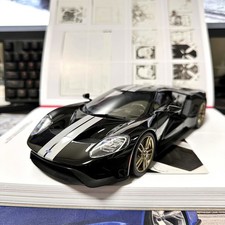 GT Spirit 1:18 Ford GT Ford Black White Stripe US Special Resin Car Model