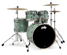 PDP Concept Maple 5-Piece Shell Pack, Satin Seafoam Finish Ply w/Chrome