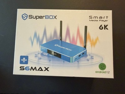 SuperBox S6MAX 6K Android 12 Box 4GB+64GB WiFi 6 Ethernet Voice H.265