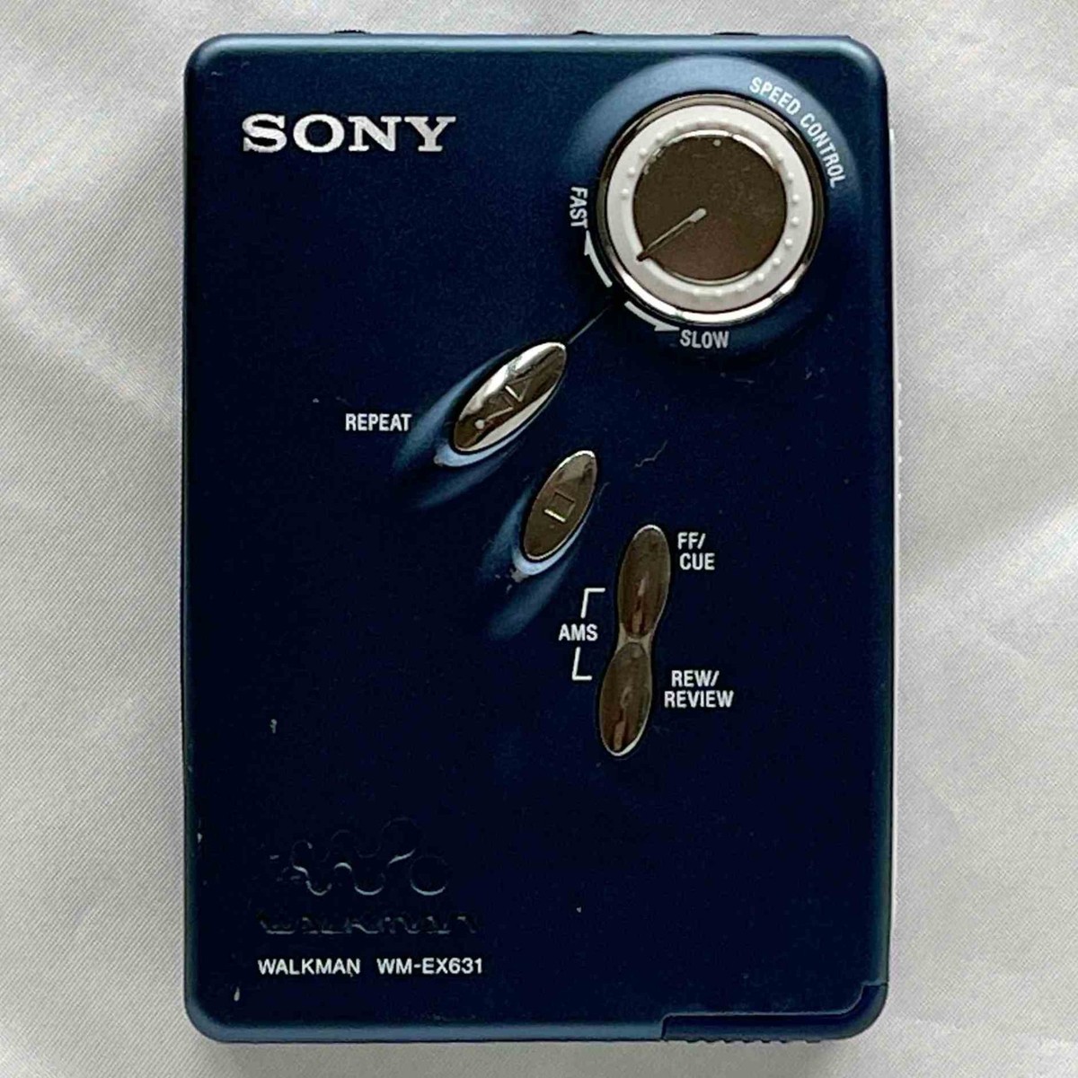 SONY WM-EX631 Navy 2002 Walkman Vintage Cassette Player