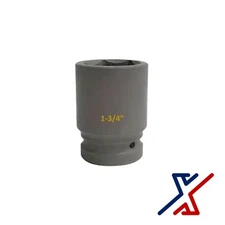 1-3/4" x 1" Drive, 6 Point Deep Impact Socket, Spindle Axle Nut by X1 Tools