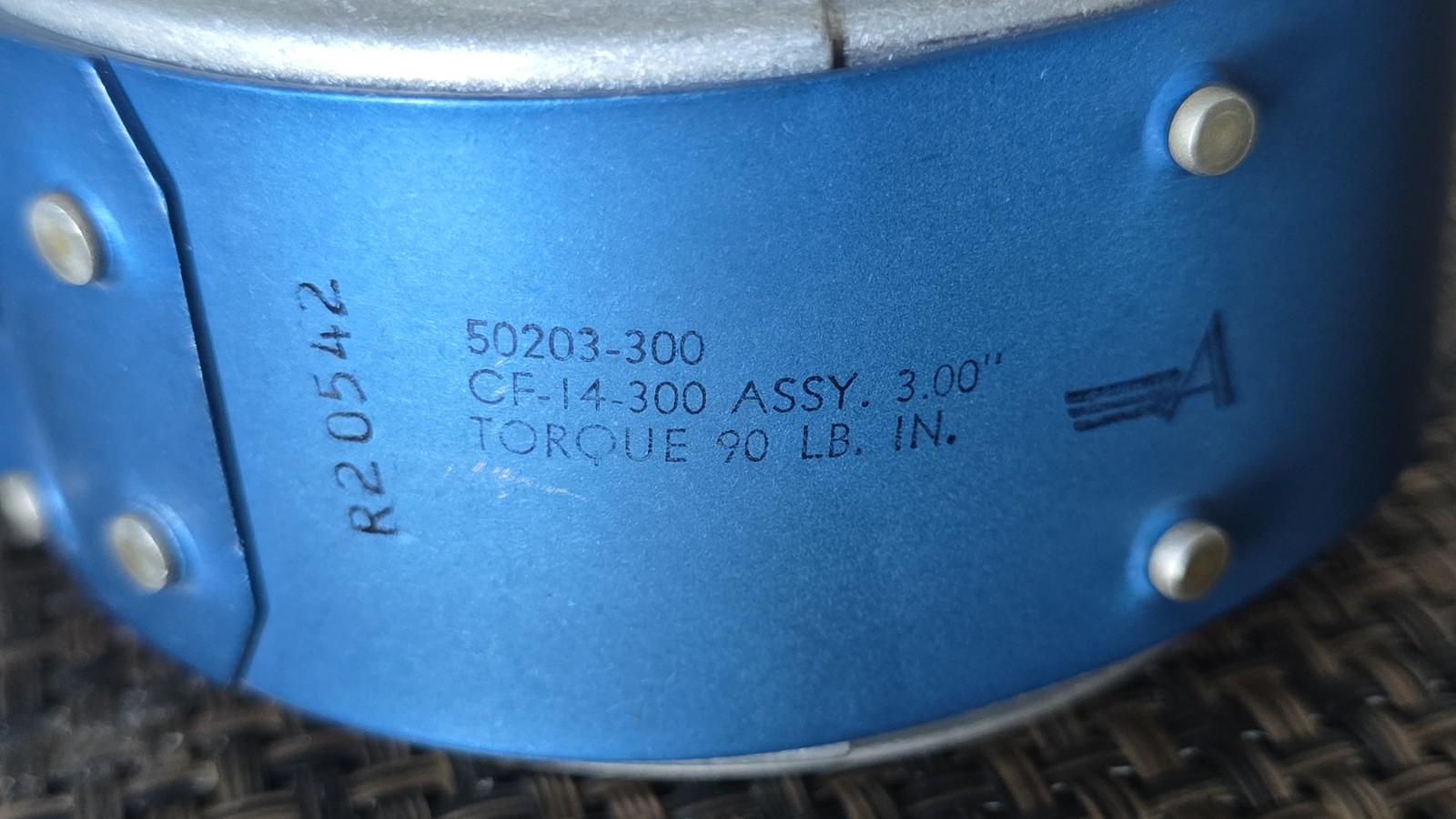 AEROQUIP Coupling Clamp Grooved,- P/N: 50203-300-5342-00-551-6239 - BACC10BR8300