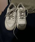 Nike Air Force 1 Low Top Lace-Up Leather Sneaker White/Gray DH2920-111 — photo 1