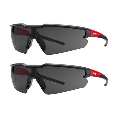 2-Pack Milwaukee Tinted Safety Glasses Anti-Scratch, Hard Coat Protects Lenses